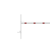 Height restriction barrier | cross tube length: 4500 mm | with triangular locking mechanism | to be fixed by plugs